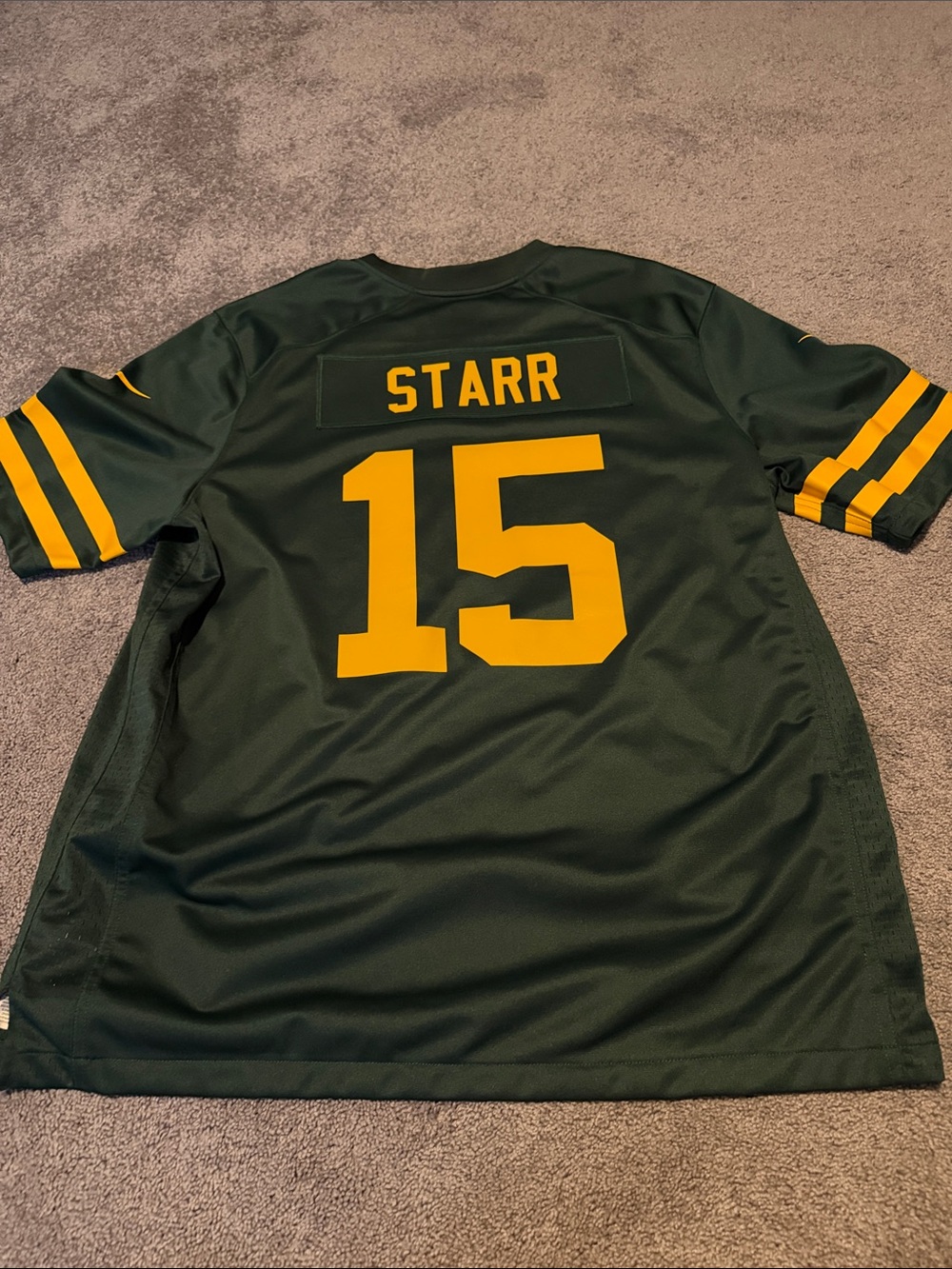 #15 Bart Starr Nike Green Bay Packers 50s Classic Game Jersey